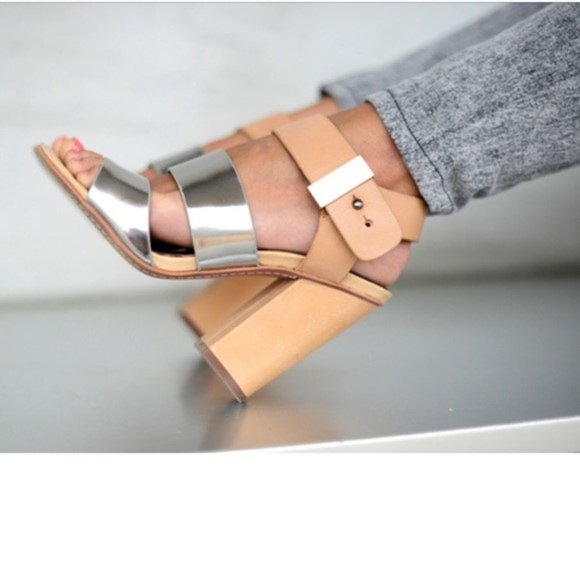 Sam Edelman Yelena Chunky Strappy Heels - Size 6 - Picture 5 of 13